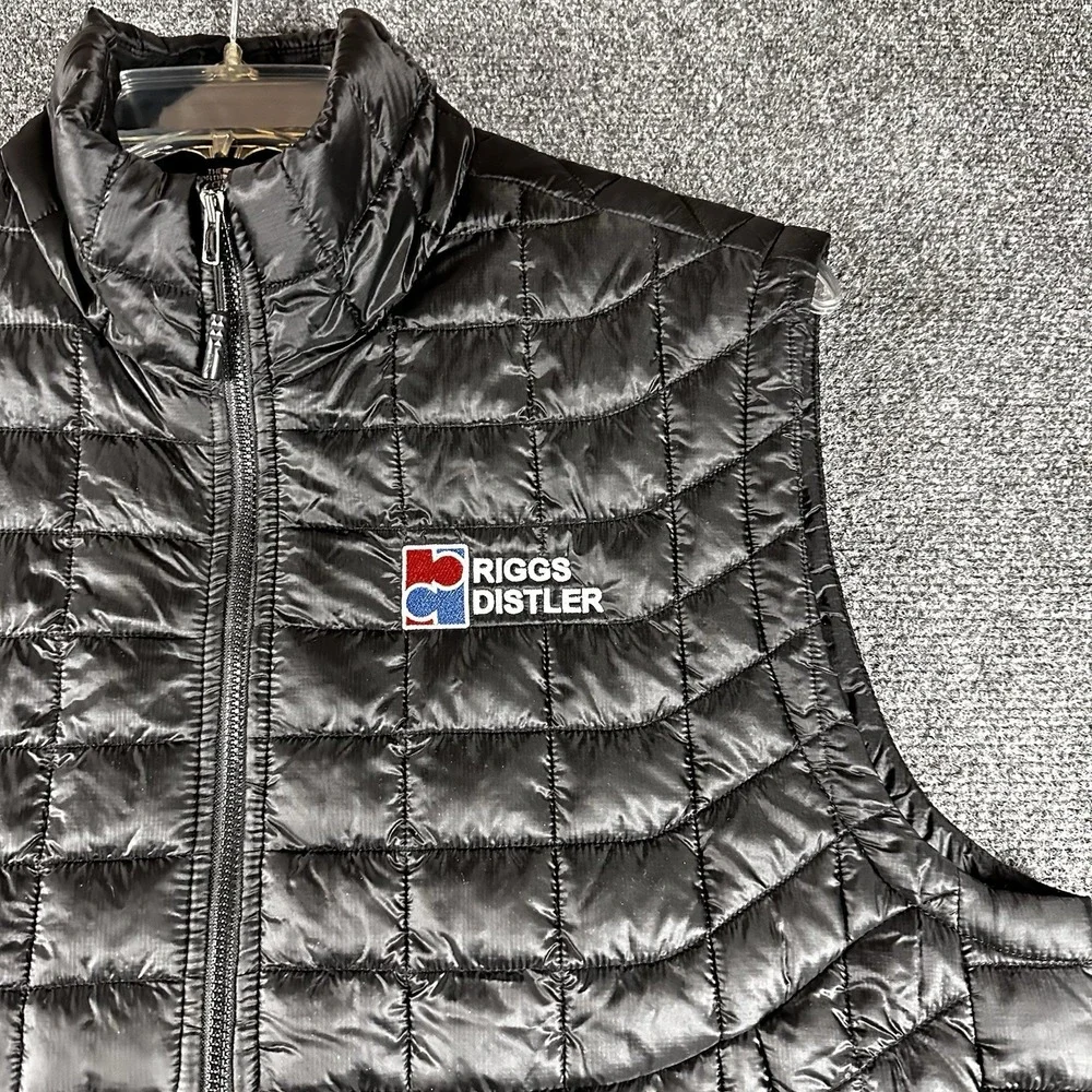 The North Face Vest Mens Large Black ThermoBall Eco Quilted TREKKER Embroidered